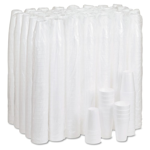 Cups | Dart 16J16 16 oz. Foam Drink Cups - White (1000/Carton) image number 0