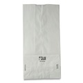 Grocery Bags | Ross & Wallace Paper Products 120302500PK/BL 4.13 in. x 2.63 in. x 7.88 in. #2 Size Grocery Paper Bags - White (500/Bundle) image number 4