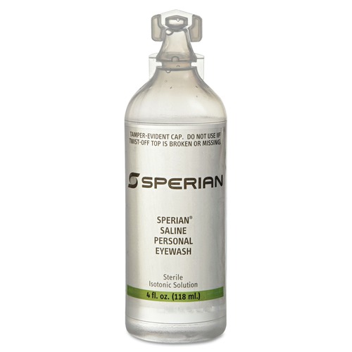 Eye Care & Protection | Honeywell 32-000452-0000 4 oz. Saline Personal Eyewash Bottles (24/Carton) image number 0