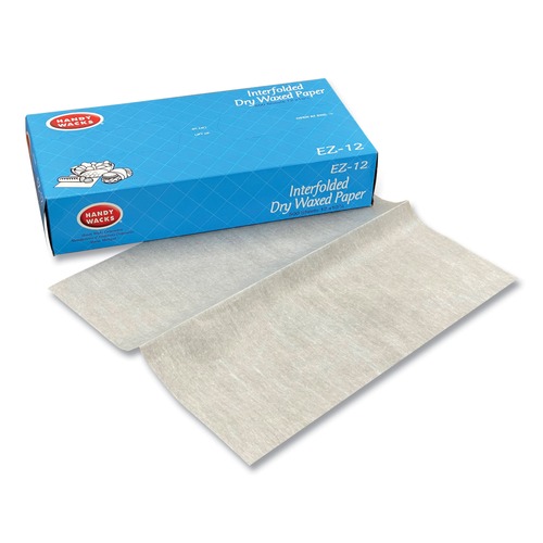 Paper Wraps | Handy Wacks EZ12 10.75 in. x 12 in. Interfolded Dry Waxed Paper Deli Sheets (12/Carton) image number 0