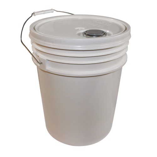 Buckets & Wringers | Impact 5515 11.25 in. Diameter 5 Gallon Polyethylene Utility Bucket with Lid - White image number 0