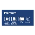 Perforated Roll & Hand Towels | Tork 290094 Premium Matic 7.7 in. x 300 ft. 2-Ply Extra Soft Hand Towel Roll - White (6/Carton) image number 3