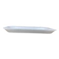 Food Containers & Lids | GEN 2SWH 8.5 in. x 6 in. x 0.7 in. #2S Meat Trays - White (500/Carton) image number 2