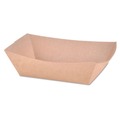 Food Trays & Liners | SCT SCH 0513 1 lbs. Capacity Paper Eco Food Trays - Brown (1000/Carton) image number 0