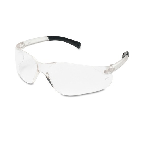 Eye Protection | MCR Safety BK110 BearKat Wraparound Safety Glasses - Black Frame/Clear Lens (12/Box) image number 0