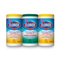 Cleaning Cloths & Wipes | Clorox 30208 7 in. x 8 in. 1-Ply Disinfecting Wipes - Fresh Scent/Citrus Blend, White (75/Canister, 3 Canisters/Pack) image number 0
