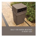 Indoor Waste Receptacles | Rubbermaid Commercial FG256B00BRN 56 gal. Plastic Glutton Container - Brown image number 3