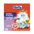 Drawstring & Kitchen Bags | Hefty E8-8366 23.75 in. x 24.88 in. 13 gal. Ultra Strong Scented Drawstring Tall Kitchen Bags - Lavender/Vanilla, White (330/Carton) image number 3