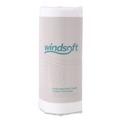 Perforated Roll & Hand Towels | Windsoft WIN122085RL 11 in. x 8.5 in. 2-Ply Kitchen Roll Towels - White (1 Roll) image number 0