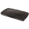 Waste Receptacle Lids | Rubbermaid Commercial FG267400BLA Slim Jim 11.38 in. x 20.5 in. x 2.75 in. Hinged Lid - Black image number 0