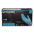 Food Service Disposable & Single Use Gloves | Ammex INPF44100 5 mil Industrial Powder-Free Nitrile Gloves - Medium, Blue (1000/Carton) image number 6