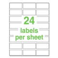Perforated Roll & Hand Towels | Avery 60527 UltraDuty 1 in. x 2.5 in. GHS Chemical Waterproof and UV Resistant Labels - White (600/Pack) image number 3