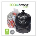 Low-Density Trash Bags | Pitt Plastics PCRL3858SHK 38 in. x 58 in. 1.35 mil 60 gal. Eco Strong Plus Can Liners - Black (100/Carton) image number 3