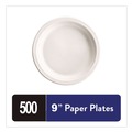 Plates | Chinet 81209 9 in. Heavyweight Plastic Plates - White (125/Pack, 4 Packs/Carton) image number 2