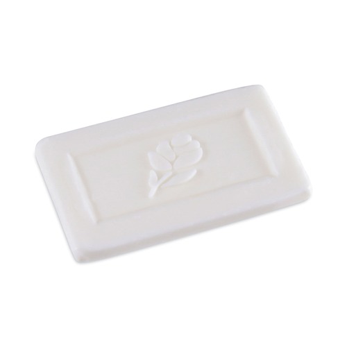 Hygiene Bar Soaps | Boardwalk BWKNO12SOAP # 1/2 Bar Flow Wrapped Face and Body Soap - Floral Fragrance (1000/Carton) image number 0
