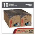 Perforated Roll & Hand Towels | WypAll 41412 X70 9-1/10 in. x 16-4/5 in. Cloths - Blue (100/Box 10 Boxes/Carton) image number 1