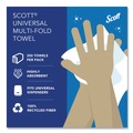 Perforated Roll & Hand Towels | Scott 01807 9.2 in. x 9.4 in. 1-Ply Essential Recycled Multi-Fold Towels - White (4000/Carton) image number 10