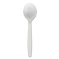 Perforated Roll & Hand Towels | Boardwalk BWKSOUPHWPPWH Heavyweight Polypropylene Cutlery Soup Spoon - White (1000/Carton) image number 1