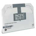 Toilet Seat Covers | Georgia Pacific Professional 47046 14.5 in. x 17 in. Safe-T-Gard Half-Fold Toilet Seat Covers - White (5000/Carton) image number 2