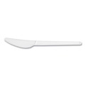 Disposable Knives | Vegware VW-KN6.5 Compostable CPLA Cutlery Knife - White (1000/Carton) image number 0