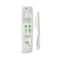 Disposable Knives | World Centric KN-PS-I 6.7 in. TPLA Compostable Cutlery Knife - White (750/Carton) image number 0