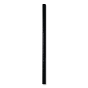 BEVERAGEWARE | Hoffmaster 61612099 5.75 in. Aardvark Paper Straws - Black (3200/Carton)