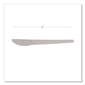 Disposable Knives | Eco-Products EP-S011-W Plantware 6 in. Knife Compostable Cutlery - White (1000/Carton) image number 3