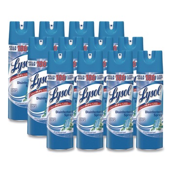 LYSOL Brand 19200-79326 19 oz Aerosol isinfectant Spray - Crisp Linen Scent D (12/Carton)