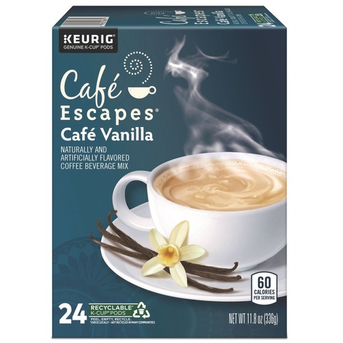 Coffee - Caffeinated | Cafe Escapes 5000330125 K-Cups - Cafe Vanilla (24/Box) image number 0