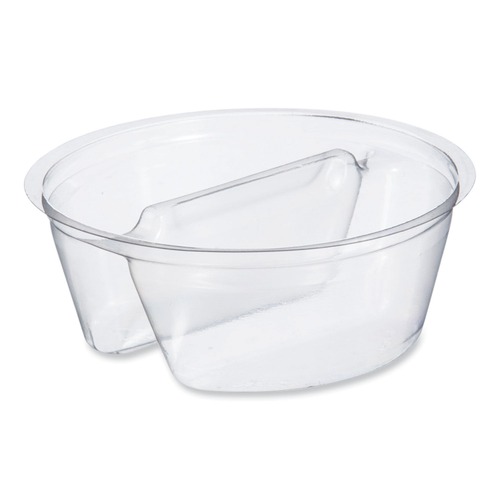 Food Containers & Lids | Dart PF35C2 3.6 in. Diameter x 1.3 in. Height Plastic Cup Insert - Clear (1000/Carton) image number 0
