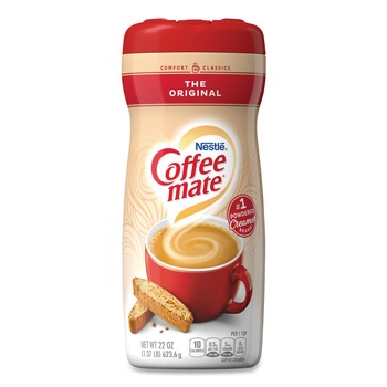 CREAMERS | Coffee-Mate 11000510 22 Oz Non-Dairy Powdered Creamer Canister - Original (12/Carton)