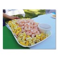 Food Containers & Lids | Eco-Products EP-SCTR1317 Regalia 13 in. x 17 in. x 1.3 in. Renewable Sugarcane Tray - White (100/Carton) image number 3