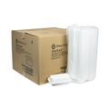 Food Containers & Lids | Pactiv Corp. YHLW01840000 8.75 in. x 4.5 in. x 3.13 in. SmartLock Foam Hinged Lid Container - Medium, White (440/Carton) image number 2