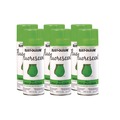 Paint & Paint Supplies | Rust-Oleum 342417 Specialty Fluorescent Spray Paint, Flat Fluorescent Green, 11 oz Aerosol Can, 6/Carton image number 0
