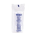 Cup Lids | SOLO VL34R-0007 Polystyrene Vented Hot Cup Lids Fits 4 oz Cups - White (100/Pack, 10 Packs/Carton) image number 3