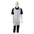 Aprons & Bibs | AmerCareRoyal DA2442 24 in. x 42 in. Poly Apron - One Size Fits All, White (1000/Carton) image number 2
