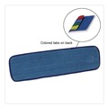 Mop Heads | Nexstep Commercial Products 96964-12 MaxiPlus Microfiber Pads, 18-in, Blue image number 1