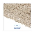 Mop Heads | Boardwalk BWK1024 24 in. x 3 in. Cotton Dust Mop Head - White image number 4