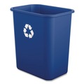 Indoor Waste Receptacles | Boardwalk TCIND712BLR 7 Gallon Polypropylene Recycling Container - Blue image number 0