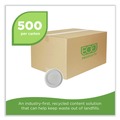 Food Containers & Lids | Eco-Products EP-BRSCLID-L Evolution World EcoLid 25 Percent Recycled Food Container Lid Fits 12 to 32 oz Containers - White (500/Carton) image number 2