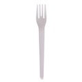 Disposable Forks | Eco-Products EP-S012 Plantware 6 in. Compostable Cutlery Fork - Pearl White (1000/Carton) image number 0