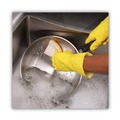 Scouring Pads & Sticks | Boardwalk 63BWK LD 3.6 in. x 6.1 in. Individually Wrapped Light Duty Scrubbing Sponge - Yellow/White (20/Carton) image number 4