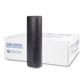 High-Density Trash Bags | Inteplast Group S404816K 45 gal. 16 microns 40 in. x 48 in. High-Density Interleaved Commercial Can Liners - Black (25 Bags/Roll, 10 Rolls/Carton) image number 3
