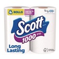 Perforated Roll & Hand Towels | Scott 10183 1-Ply Septic Safe Bathroom Tissue - White (12/Carton) image number 2
