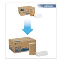 Perforated Roll & Hand Towels | Georgia Pacific Professional 20204 9.2 in. x 9.4 in. 1-Ply Pacific Blue Basic Folded Paper Towel - White (4000/Carton) image number 4