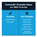 Hand Sanitizing Wipes | Cottonelle 35970 Fresh Care 1-Ply 3.73 in. x 5.5 in. Flushable Cleansing Cloths - White (8/Carton) image number 6