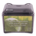 Napkin Dispensers | San Jamar H4005TBK 6.5 in. x 6.13 in. x 6.9 in. 200 Capacity Venue Napkin Dispenser with Advertising Inset - Black image number 1