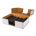 High-Density Trash Bags | Inteplast Group VALH4348K22 High-Density 60 Gallon 43 in. x 46 in. Commercial Can Liners - Black (150/Carton) image number 3