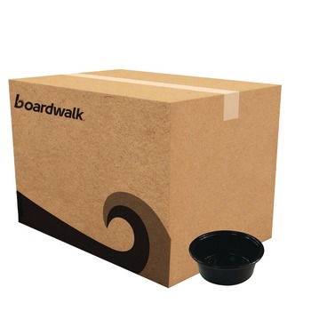 Boardwalk BWKPRTN15BL 1.5 oz. Polypropylene Souffle/Portion Cups - Black (2500/Carton)