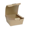 Food Containers & Lids | Pactiv Corp. NOB01KECTE EarthChoice Tamper Evident 4.5 in. x 4.5 in. x 2.5 in. OneBox Paper Box - Kraft image number 0